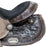 13" Youth Barrel Horse Saddle With Hair On Cowhide Inlay Double T | riding saddle seat - Medieval Replicas