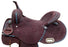 14" CIRCLE S Barrel style Horse saddle with Teal buck stitch accents - Medieval Replicas