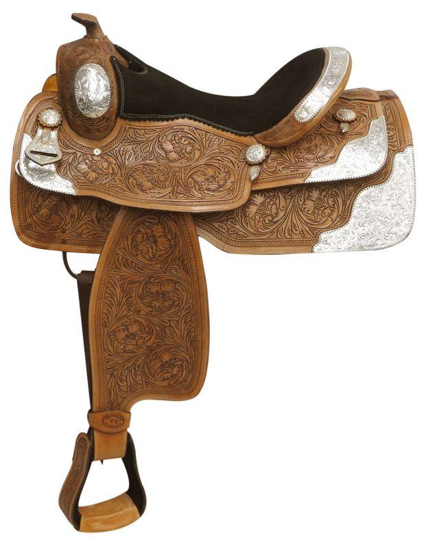 16" Double T Fully Tooled Show Horse Saddle - Medieval Replicas