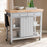 HAYWARD FARMHOUSE LIGHT GREY WOOD KITCHEN CART - Medieval Replicas