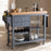 SUNDERLAND FARMHOUSE GREY WOOD KITCHEN CART - Medieval Replicas