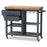 SUNDERLAND FARMHOUSE GREY WOOD KITCHEN CART - Medieval Replicas