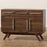 ASHFIELD MODERN WALNUT BROWN FINISHED WOOD 3-DRAWER SIDEBOARD - Medieval Replicas