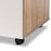 CHARMAIN MODERN LIGHT OAK AND WHITE FINISH KITCHEN CABINET - Medieval Replicas