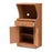 LOWELL MODERN BROWN WOOD FINISH KITCHEN CABINET - Medieval Replicas