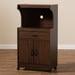 TANNIS MODERN DARK WALNUT FINISHED KITCHEN CABINET - Medieval Replicas