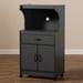 TANNIS MODERN DARK GREY FINISHED KITCHEN CABINET - Medieval Replicas