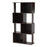 RIVA DARK BROWN FINISHED GEOMETRIC WOOD BOOKSHELF - Medieval Replicas