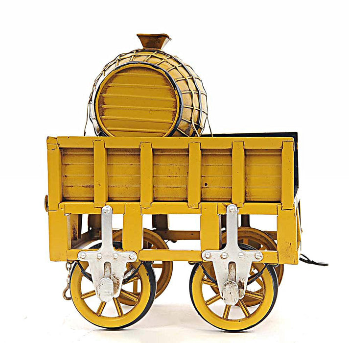 1829 Yellow Stephenson Rocket Steam Locomotive Model - Medieval Replicas