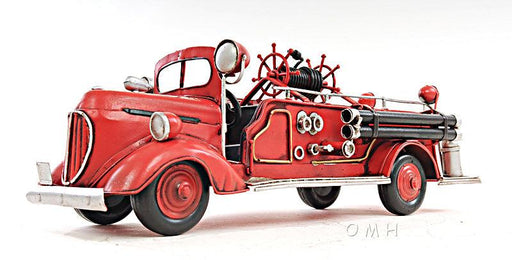 1938 Red Fire Engine Ford 1:40 Car Model - Medieval Replicas