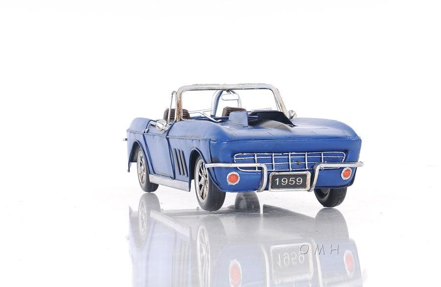 Blue Chevrolet Corvette Car Model - Medieval Replicas