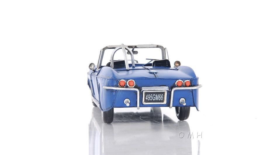 Blue Chevrolet Corvette Car Model - Medieval Replicas