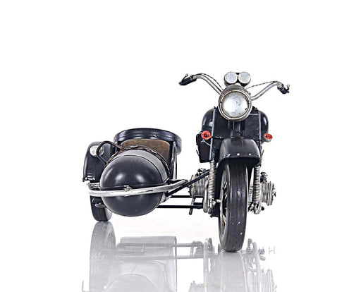Black Vintage Motorcycle Home Decor Model - Medieval Replicas