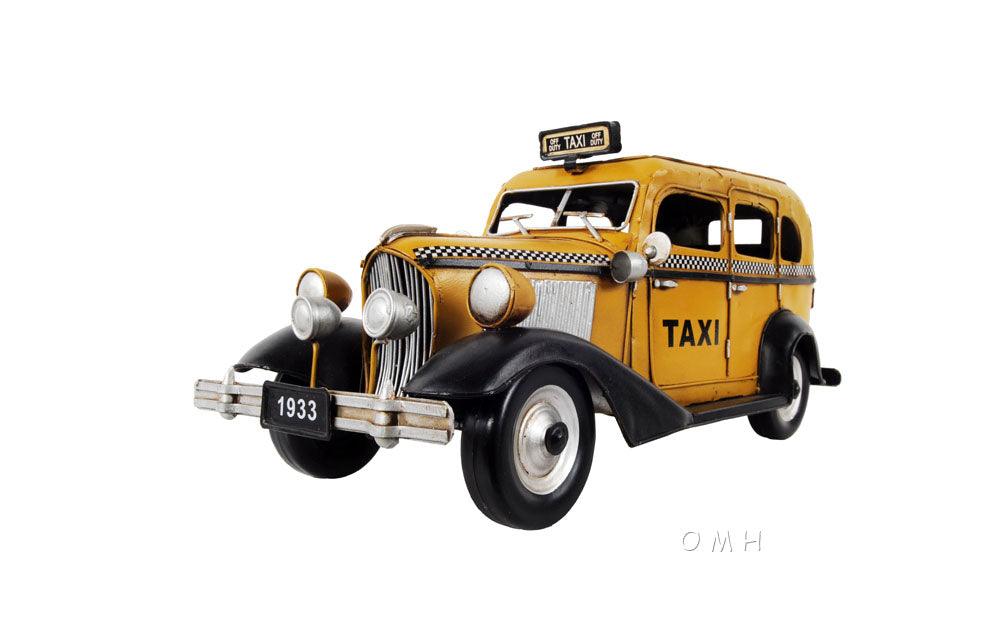 1933 Checker Model T Taxi Cab Car Model - Medieval Replicas