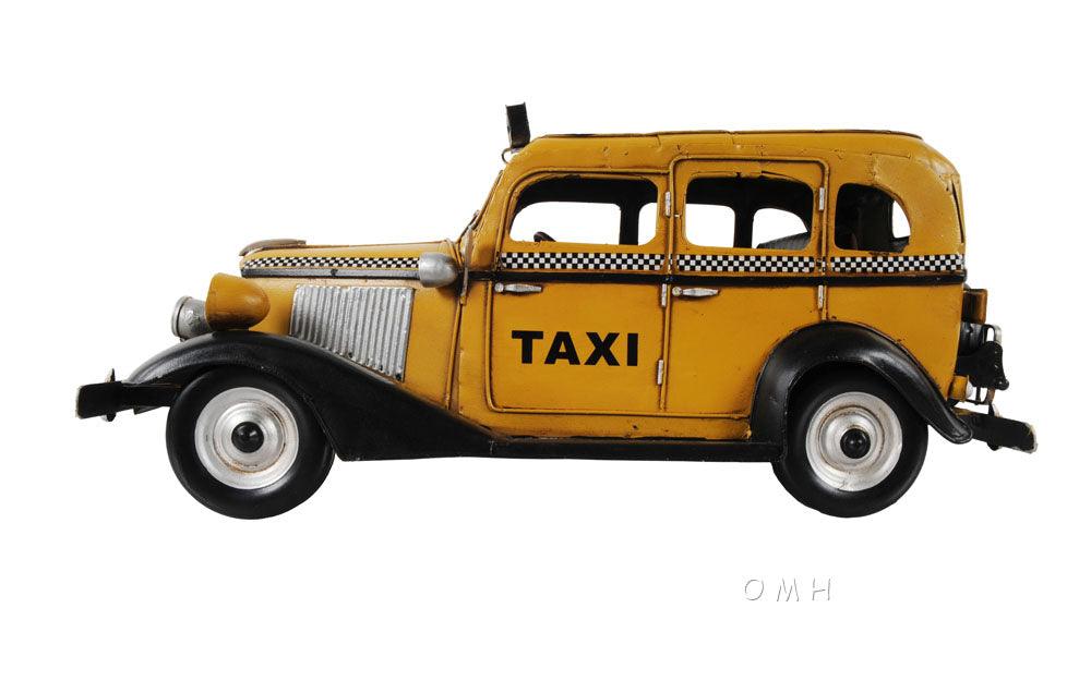 1933 Checker Model T Taxi Cab Car Model - Medieval Replicas