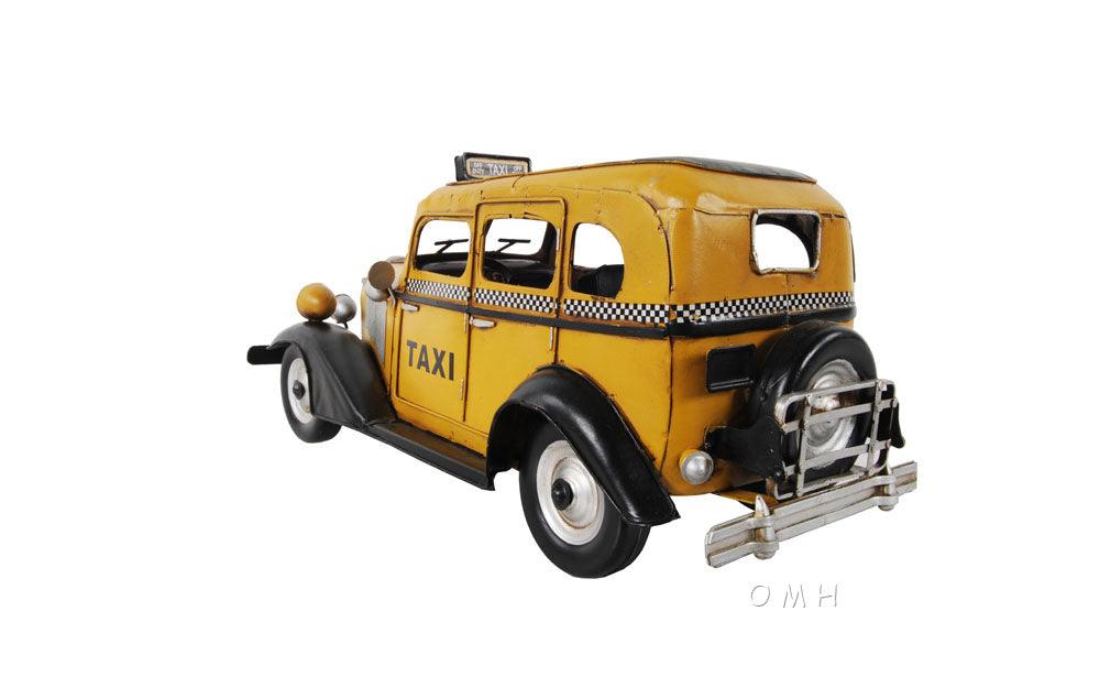 1933 Checker Model T Taxi Cab Car Model - Medieval Replicas