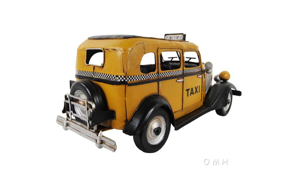 1933 Checker Model T Taxi Cab Car Model - Medieval Replicas