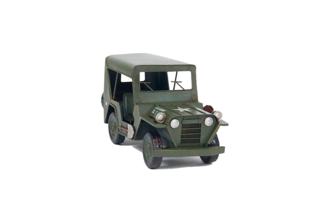 1940 Willys Quad Overland Jeep Model Car Metal Car Model - Medieval Replicas