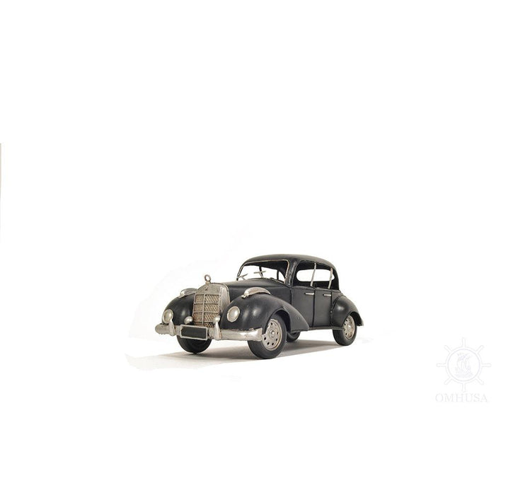 1937 Plymouth P4 Deluxe Black Metal Car Model - Medieval Replicas