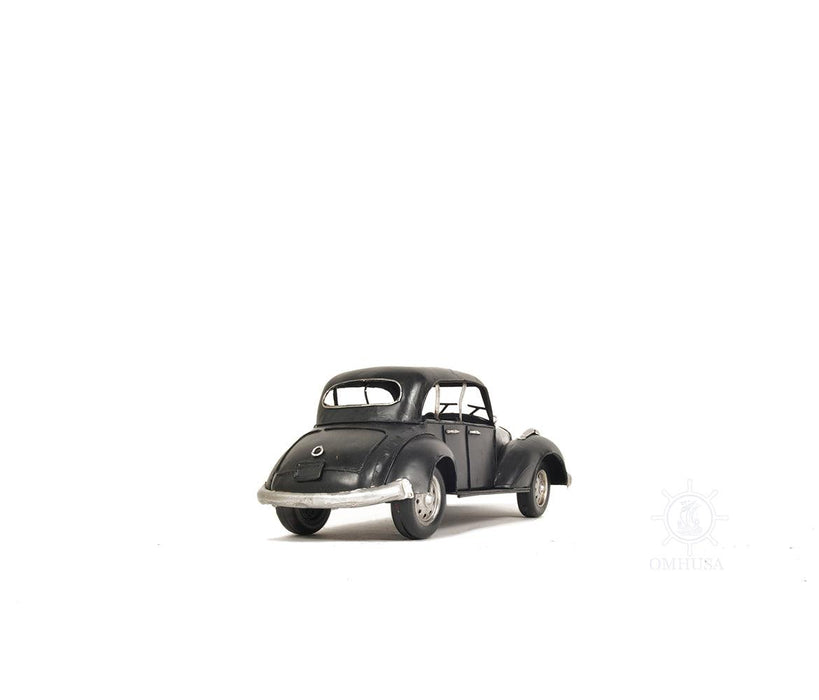 1937 Plymouth P4 Deluxe Black Metal Car Model - Medieval Replicas