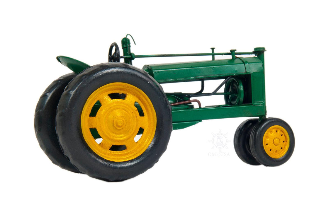 1935 John Deere Model B Tractor Metal Handmade Car Model - Medieval Replicas