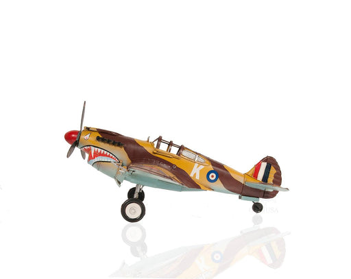 1941 Curtiss Hawk 81A Metal Handmade Scaled Aeroplane Model - Medieval Replicas