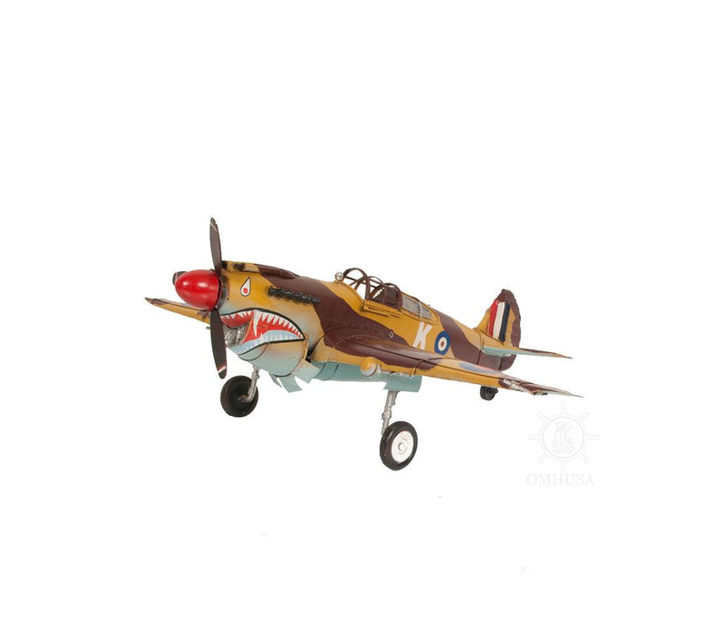 1941 Curtiss Hawk 81A Metal Handmade Scaled Aeroplane Model - Medieval Replicas