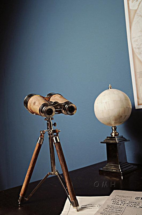 Brass Binocular On Stand - Medieval Replicas