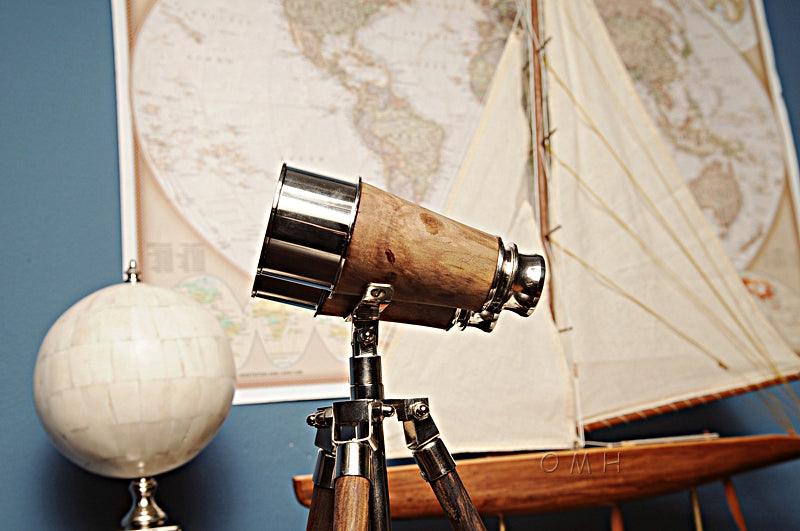 Brass Binocular On Stand - Medieval Replicas