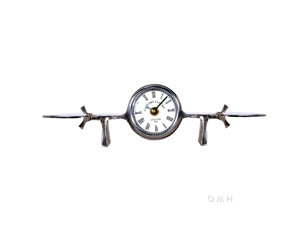 Aeroplane Table Clock - Medieval Replicas