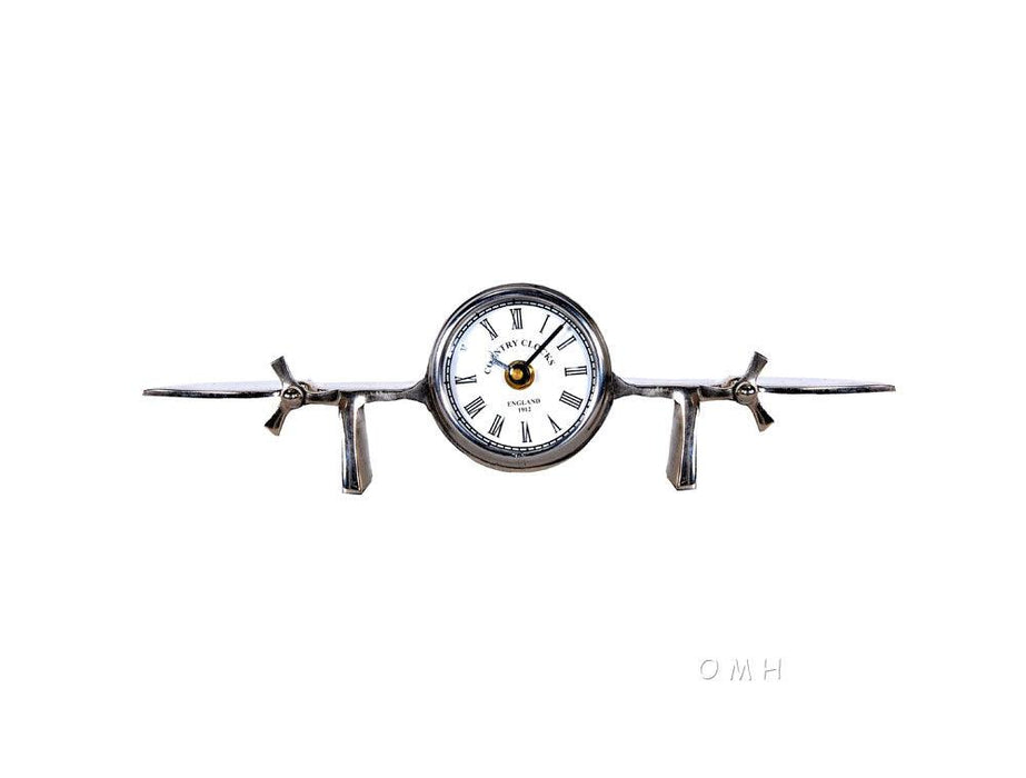 Aeroplane Table Clock - Medieval Replicas