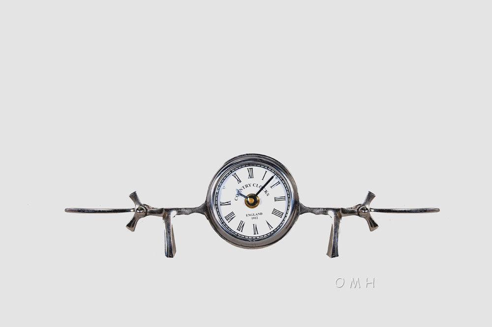 Aeroplane Table Clock - Medieval Replicas