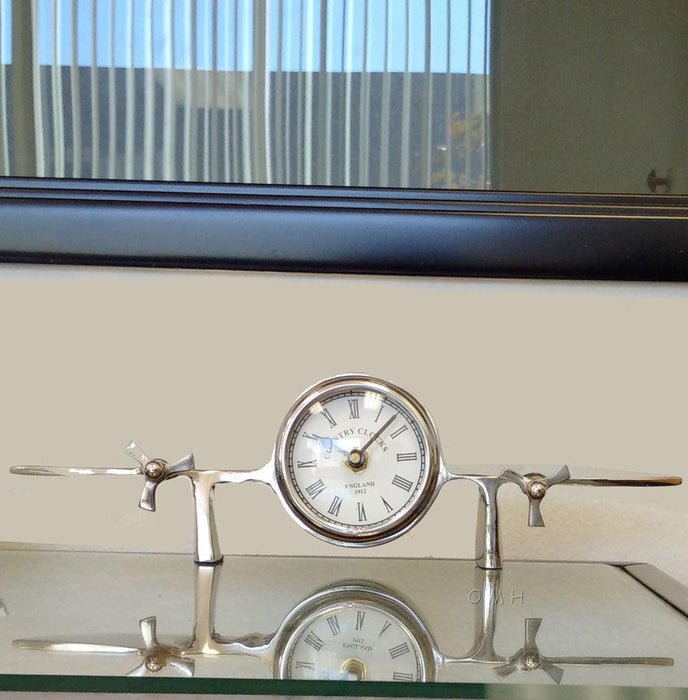 Aeroplane Table Clock - Medieval Replicas