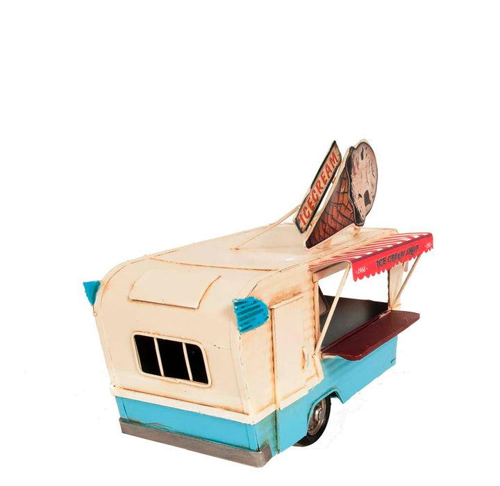 1966 Icecream Trailer Metal Handmade Home and Decor - Medieval Replicas