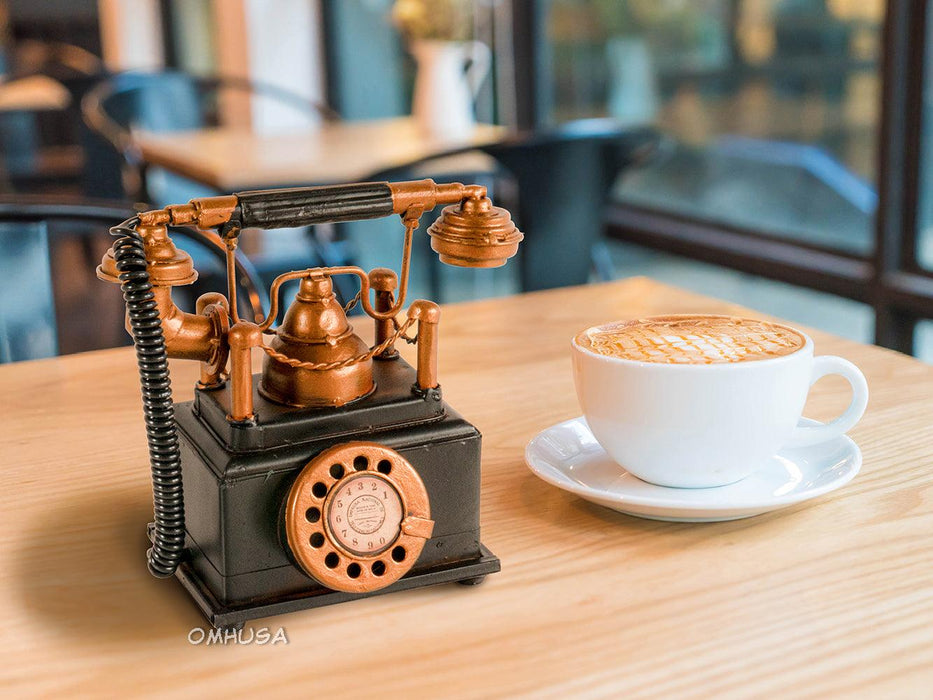 Handmade Vintage Telephone Coin Bank - Medieval Replicas