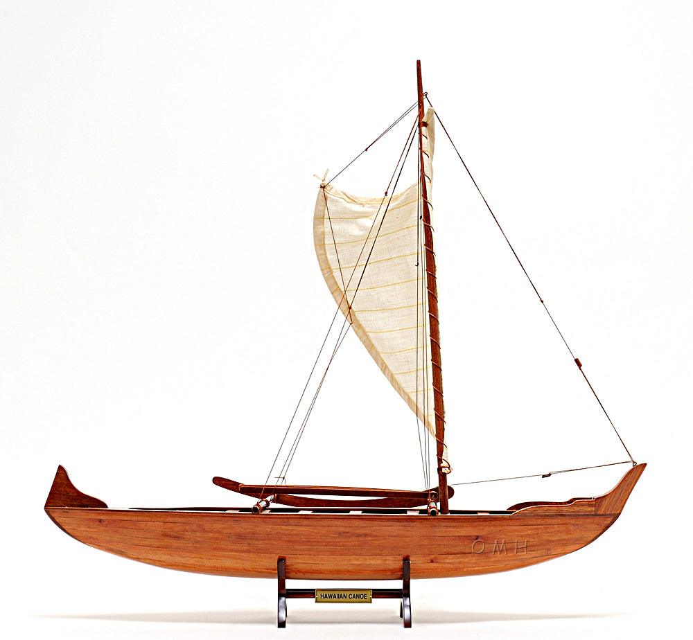 Hawaiian Canoe Wooden Handcrafted Model - Medieval Replicas