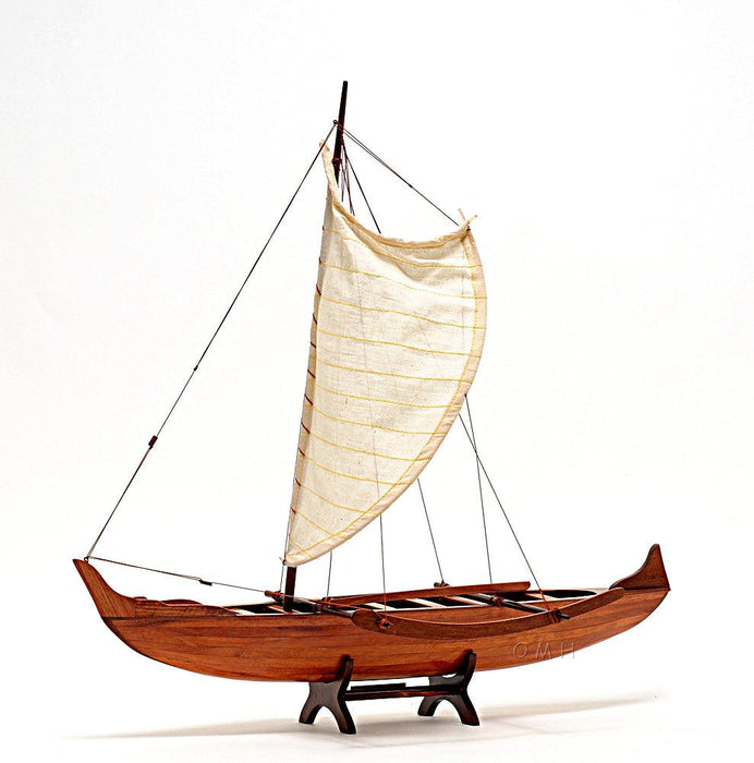 Hawaiian Canoe Wooden Handcrafted Model - Medieval Replicas