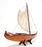 Harvey Painted Handmade Wooden Ship Model 35" Long - Medieval Replicas