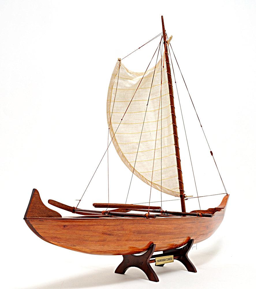 Harvey Painted Handmade Wooden Ship Model 35" Long - Medieval Replicas