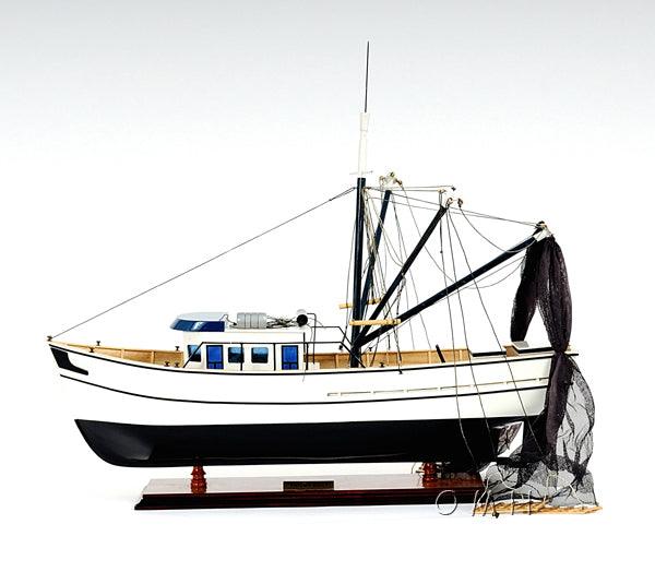 Handcrafted Shrimp Boat Model Home Decor - Medieval Replicas