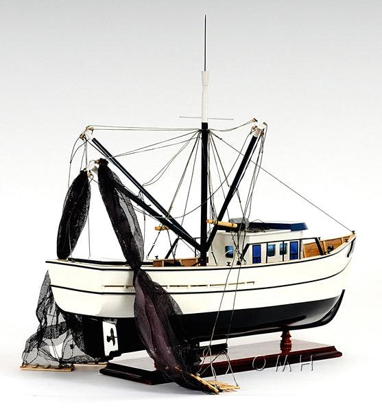 Handcrafted Shrimp Boat Model Home Decor - Medieval Replicas