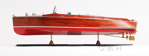 Handcrafted Chris Craft Runabout Painted model - Medieval Replicas