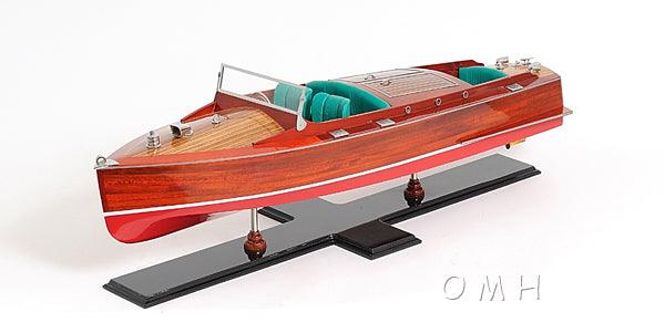 Handcrafted Chris Craft Runabout Painted model - Medieval Replicas