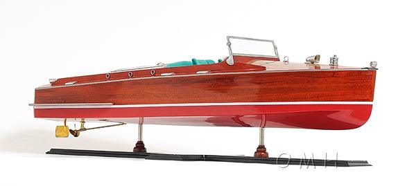 Handcrafted Chris Craft Runabout Painted model - Medieval Replicas