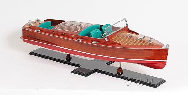 Handcrafted Chris Craft Runabout Painted model - Medieval Replicas