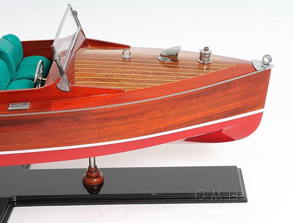 Handcrafted Chris Craft Runabout Painted model - Medieval Replicas