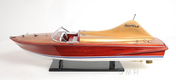 Chris Craft Cobra Painted speed  boat model - Medieval Replicas