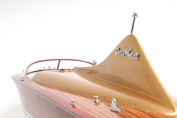 Chris Craft Cobra Painted speed  boat model - Medieval Replicas