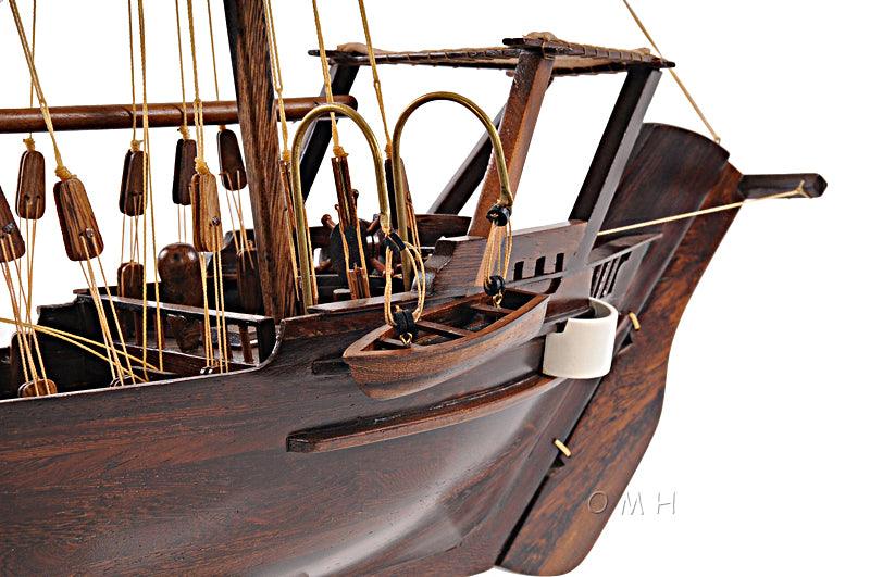 Handcrafted DHOW Wooden Boat Model Beautiful Home Decorative Accent - Medieval Replicas