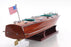 Chris Craft Triple Cockpit Wooden Boat Model Finest Home Decorative Art Piece - Medieval Replicas